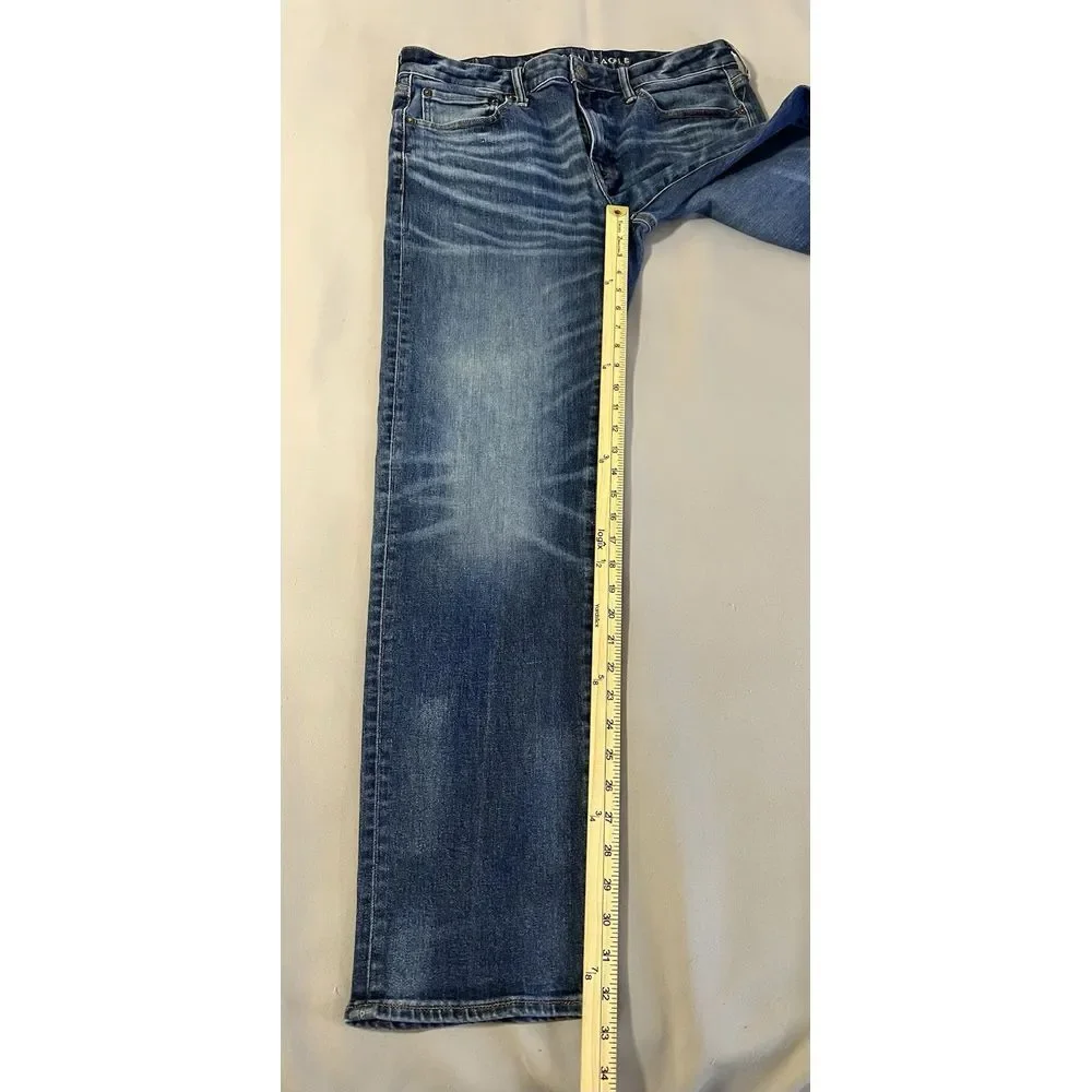 AMERICAN EAGLE  Original‎  Straight Leg Jeans Men's 34x34 (34x32.5) - Picture 3 of 9